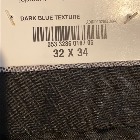 NWT J. FERRAR CLASSIC FLAT FRONT PANTS SIZE 32X34 IN DARK BLUE TEXTURE - Picture 7 of 7